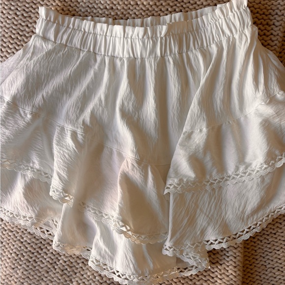 White Ruffled Skort - Picture 3 of 6
